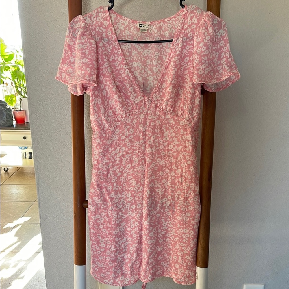 Billabong Pink Floral Mini Dress